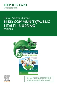 cover image - Elsevier Adaptive Quizzing for Community and Public Health Nursing (Access Card),8th Edition