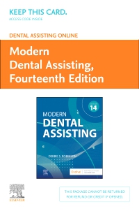 cover image - Dental Assisting Online for Modern Dental Assisting (Access Card),14th Edition