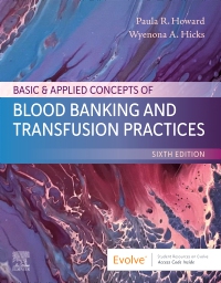 cover image - Basic & Applied Concepts of Blood Banking and Transfusion Practices,6th Edition