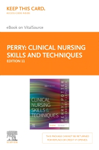 cover image - Clinical Nursing Skills and Techniques - Elsevier eBook on VitalSource (Retail Access Card),11th Edition
