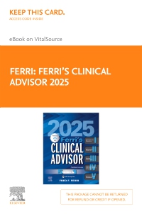 cover image - Ferri's Clinical Advisor 2025 - Elsevier E-Book on VitalSource (Retail Access Card),1st Edition