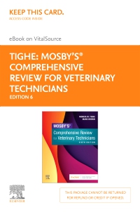 cover image - Mosby's Comprehensive Review for Veterinary Technicians Elsevier eBook on VitalSource (Retail Access Card),6th Edition