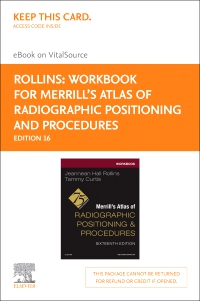 cover image - Workbook for Merrill's Atlas of Radiographic Positioning and Procedures Elsevier eBook on VitalSource (Retail Access Card), 16th Edition