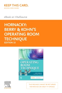 cover image - Berry & Kohn's Operating Room Technique - Elsevier E-Book on VitalSource (Retail Access Card), 15th Edition