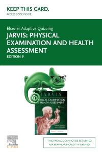 cover image - Elsevier Adaptive Quizzing for Jarvis Physical Examination and Health Assessment (Access Card),9th Edition