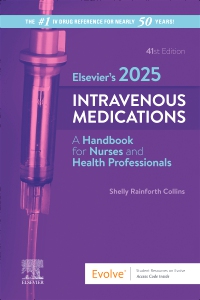 cover image - Evolve Resources for Elsevier’s 2025 Intravenous Medications,41st Edition