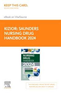 cover image - Saunders Nursing Drug Handbook 2024-Elsevier E-Book on VitalSource (Retail Access Card),1st Edition