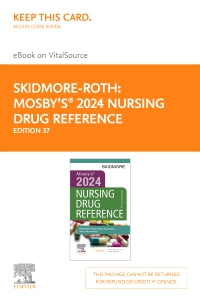 cover image - Mosby's 2024 Nursing Drug Reference - Elsevier eBook on VitalSource (Retail Access Card),37th Edition