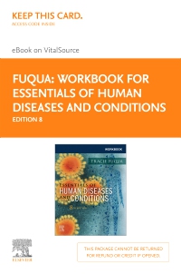 cover image - Workbook for Essentials of Human Diseases and Conditions - Elsevier eBook on VitalSource (Retail Access Card), 8th Edition