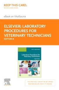cover image - Laboratory Procedures for Veterinary Technicians Elsevier eBook on VitalSource (Retail Access Card), 8th Edition