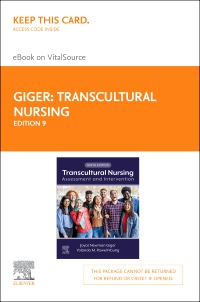 cover image - Transcultural Nursing - Elsevier E-Book on VitalSource (Retail Access Card), 9th Edition