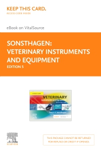 cover image - Veterinary Instruments and Equipment - Elsevier E-Book on VitalSource (Retail Access Card), 5th Edition