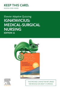 cover image - Elsevier Adaptive Quizzing for Medical-Surgical Nursing (Access Card),11th Edition