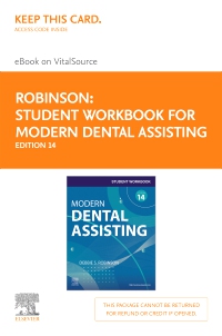 cover image - Student Workbook for Modern Dental Assisting with Flashcards,14th Edition
