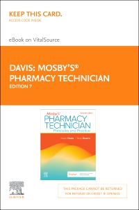cover image - Mosby's Pharmacy Technician Elsevier eBook on VitalSource (Retail Access Card), 7th Edition