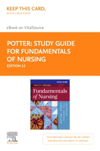 cover image - Study Guide for Fundamentals of Nursing – Elsevier E-Book on VitalSource (Retail Access Card), 12th Edition