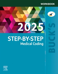 cover image - Buck's Workbook for Step-by-Step Medical Coding, 2025 Edition, 1st Edition