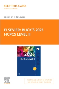 cover image - Buck's 2025 HCPCS Level II - Elsevier E-Book on VitalSource (Retail Access Card), 1st Edition