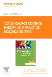 cover image - ICD-10-CM/PCS Coding: Theory and Practice, 2025/2026 Edition-Elsevier E-Book on VitalSource (Retail Access Card),1st Edition