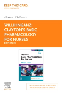 cover image - Clayton's Basic Pharmacology for Nurses - Elsevier E-Book on VitalSource (Retail Access Card), 20th Edition