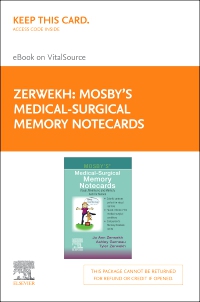 cover image - Mosby's Medical-Surgical Memory Notecards - Elsevier E-Book on VitalSource (Retail Access Card), 1st Edition