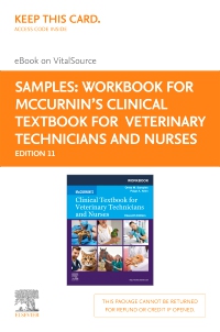 cover image - Workbook for McCurnin's Clinical Textbook for Veterinary Technicians Elsevier eBook on VitalSource (Retail Access Card), 11th Edition