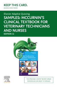 cover image - Elsevier Adaptive Quizzing for McCurnin's Clinical Textbook for Veterinary Technicians (Access Card), 11th Edition
