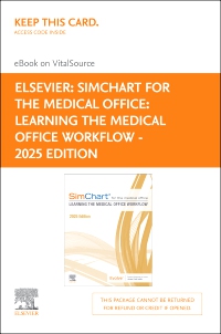 cover image - SimChart for the Medical Office: Learning the Medical Office Workflow - 2025 Edition - Elsevier eBook on VitalSource (Retail Access Card), 1st Edition