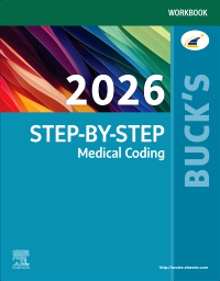 cover image - Buck's Workbook for Step-by-Step Medical Coding, 2026 Edition - Elsevier eBook on VitalSource, 1st Edition