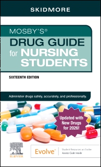 cover image - Mosby’s Drug Guide for Nursing Students w/2026 Update - Elsevier E-Book on VitalSource, 16th Edition