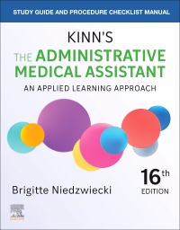 cover image - Study Guide and Procedure Checklist Manual for Kinn’s The Administrative Medical Assistant, 16th Edition