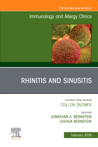 cover image - Rhinitis and Sinusitis, An Issue of Immunology and Allergy Clinics of North America, 1st Edition