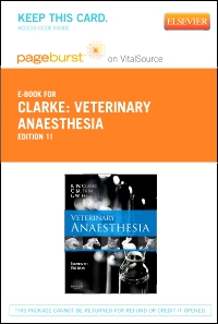 cover image - Veterinary Anaesthesia - Elsevier eBook on VitalSource (Retail Access Card),11th Edition
