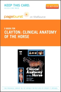cover image - Clinical Anatomy of the Horse - Elsevier eBook on VitalSource (Retail Access Card),1st Edition