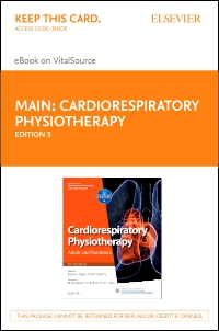 cover image - Cardiorespiratory Physiotherapy: Adults and Paediatrics - Elsevier eBook on VitalSource (Retail Access Card),5th Edition