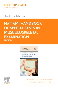 cover image - Handbook of Special Tests in Musculoskeletal Examination - Elsevier eBook on VitalSource (Retail Access Card),2nd Edition