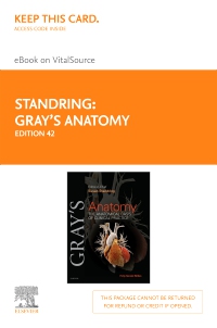 cover image - Gray's Anatomy Elsevier eBook on VitalSource (Retail Access Card),42nd Edition