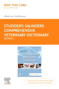 cover image - Saunders Comprehensive Veterinary Dictionary Elsevier eBook on VitalSource (Retail Access Card),5th Edition