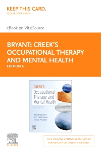cover image - Creek's Occupational Therapy and Mental Health Elsevier eBook on VitalSource (Retail Access Card),6th Edition