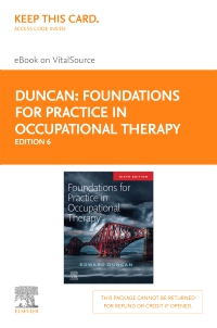 cover image - Foundations for Practice in Occupational Therapy - Elsevier eBook on VitalSource (Retail Access Card),6th Edition