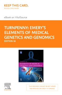 cover image - Emery's Elements of Medical Genetics and Genomics Elsevier E-Book on VitalSource (Retail Access Card),16th Edition