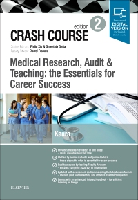 cover image - Crash Course Medical Research, Audit and Teaching: the Essentials for Career Success Elsevier eBook on VitalSource,2nd Edition