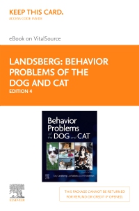 cover image - Behavior Problems of the Dog and Cat - Elsevier eBook on VitalSource (Retail Access Card),4th Edition