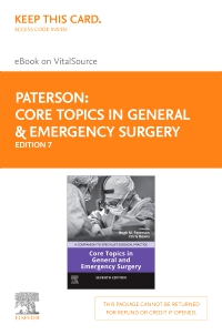 cover image - Core Topics in General & Emergency Surgery - Elsevier E-Book on VitalSource (Retail Access Card),7th Edition