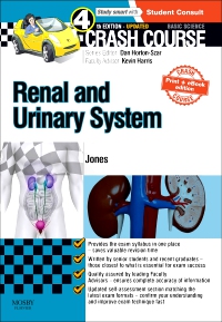 cover image - Crash Course Renal and Urinary System Updated Print + eBook edition,4th Edition