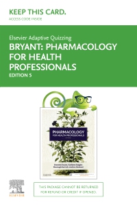 cover image - Elsevier Adaptive Quizzing for Pharmacology for Health Professionals 5th edition Access Card,5th Edition