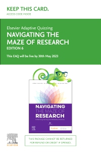 cover image - Elsevier Adaptive Quizzing for Navigating the Maze of Research - Access Card,6th Edition