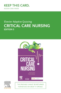 cover image - Elsevier Adaptive Quizzing for Critical Care Nursing - Access Card,5th Edition