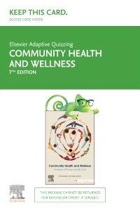 cover image - Elsevier Adaptive Quizzing for Community Health and Wellness 7E - Access Card,7th Edition