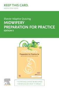 cover image - Elsevier Adaptive Quizzing for Midwifery Preparation for Practice - Access Card,5th Edition